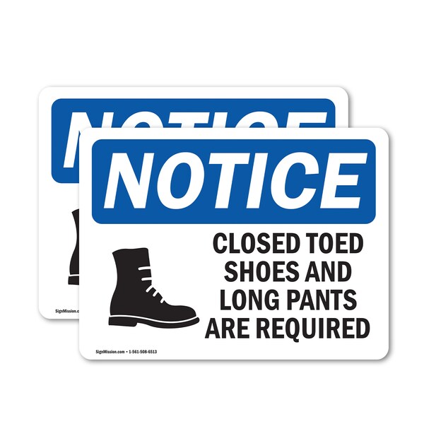 Signmission 5 in Height, 7 in Width, Vinyl Decal, Rectangle OS-2PACK-NS-D-57-L-10686 - main